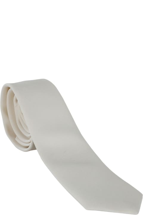 Ties for Men Saint Laurent White Tie