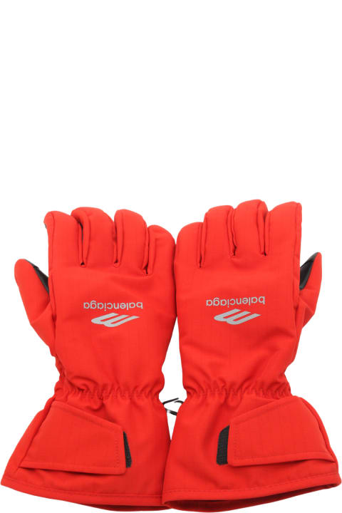 Gloves for Men Balenciaga Red Ski Gloves