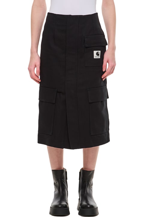 Skirts for Women Sacai Sacai X Carhartt Wip Cotton Skirt