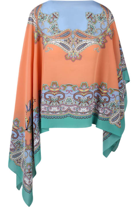 Etro Coats & Jackets for Women Etro Floral Print Cape