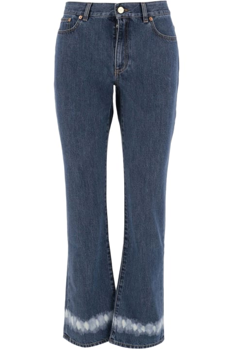 Jeans for Women Valentino Cotton Jeans With Vlogo