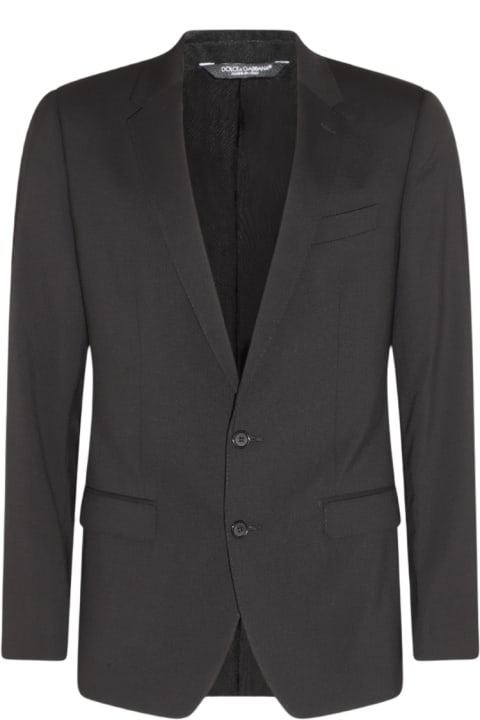 Fashion for Men Dolce & Gabbana Black Wool Two Pieces Suit