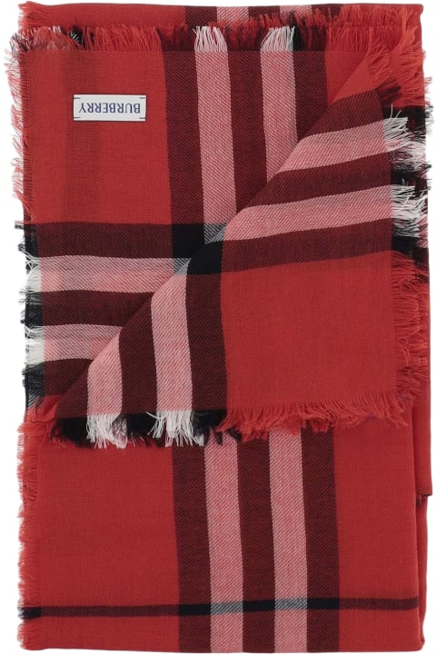 Burberry Accessories for Women Burberry Wool Scarf With Check Pattern