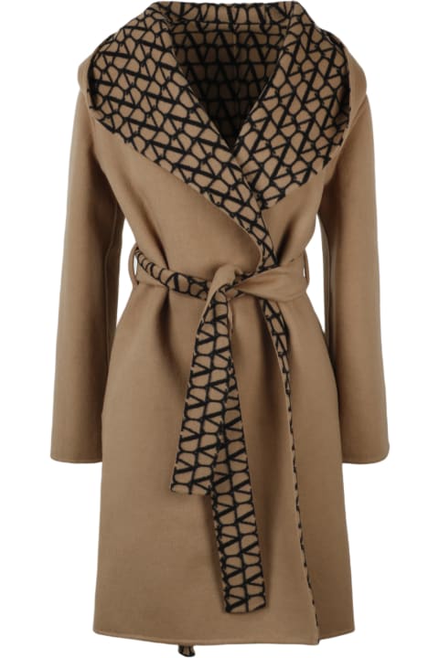 Fashion for Women Valentino Valentino CAMOU7 hooded windbreaker
