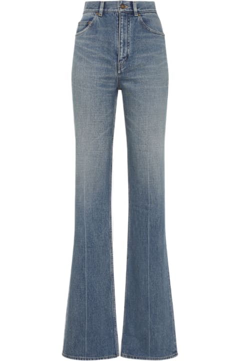 Saint Laurent Jeans for Women Saint Laurent 70's High Waist Straight Leg Jeans