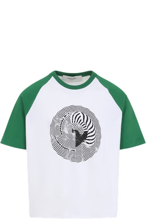 Golden Goose Topwear for Men Golden Goose Raglan Crop T-shirt