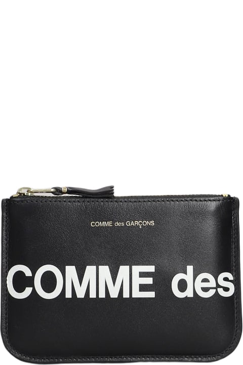 メンズ アクセサリー Comme des Garçons Wallet Wallet In Black Leather