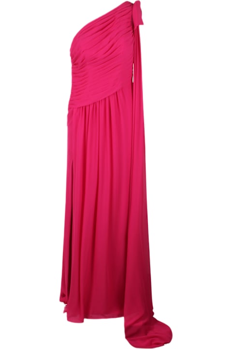 Pronovias Clothing for Women Pronovias Aloysia Acid Fuchsia Long Dress