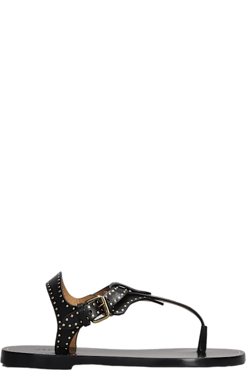 Isabel Marant Flat Shoes for Women Isabel Marant Joony Flats In Black Leather