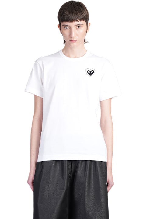 Comme des Garçons Play for Women Comme des Garçons Play T-shirt In White Cotton