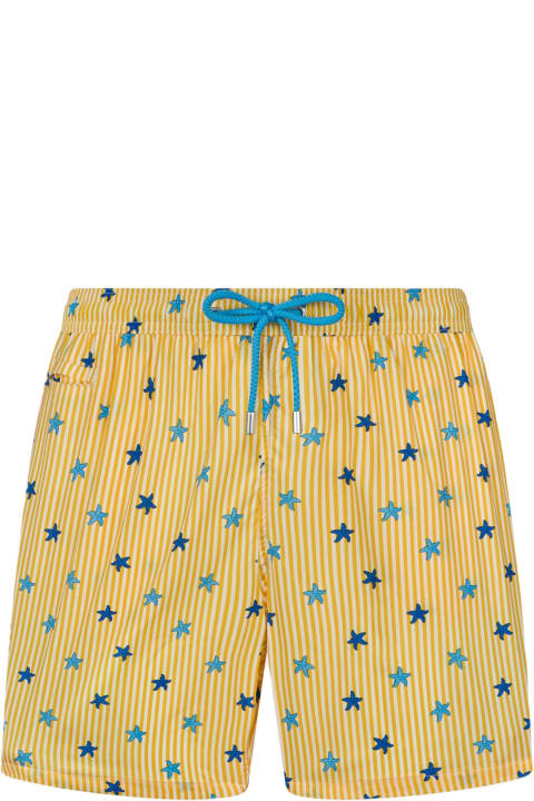 Homeware MC2 Saint Barth Comfort Light Classic Stretch Swim Shorts With Starfishes Print