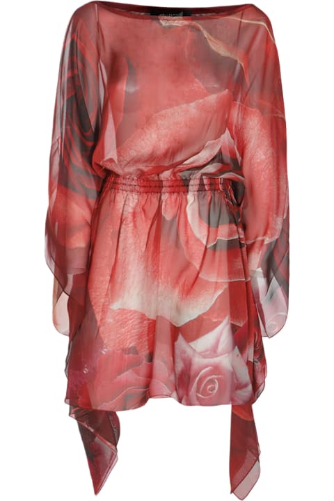Roberto Cavalli for Women Roberto Cavalli Red Silk Dress