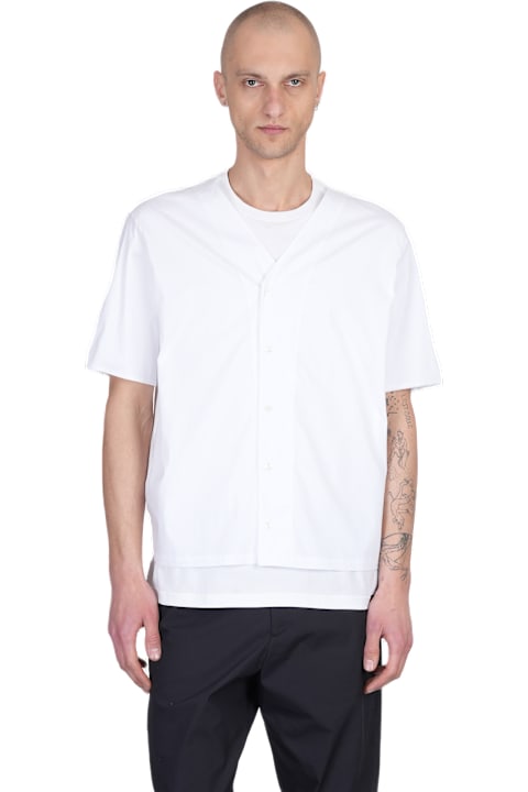 Low Brand Clothing for Men Low Brand Shirt In White Cotton
