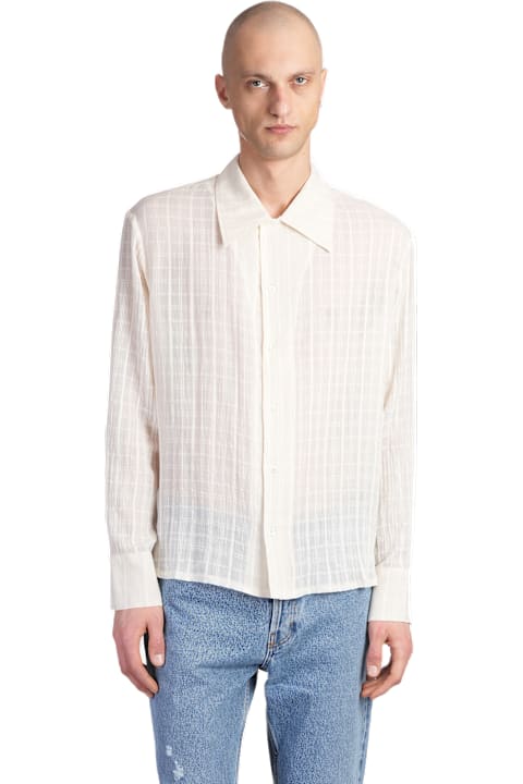 メンズ Séfrのウェア Séfr Ignacio Shirt In Beige Cotton
