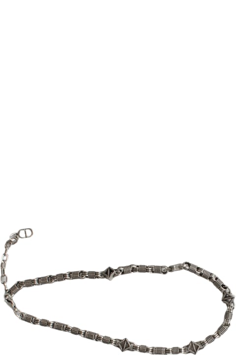 メンズ ネックレス Dior Cd Diamond Buffalo Necklace