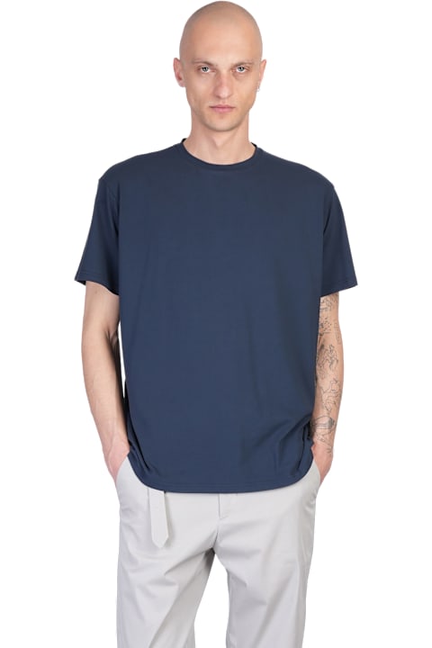 Low Brand Clothing for Men Low Brand B150 T-shirt In Blue Cotton