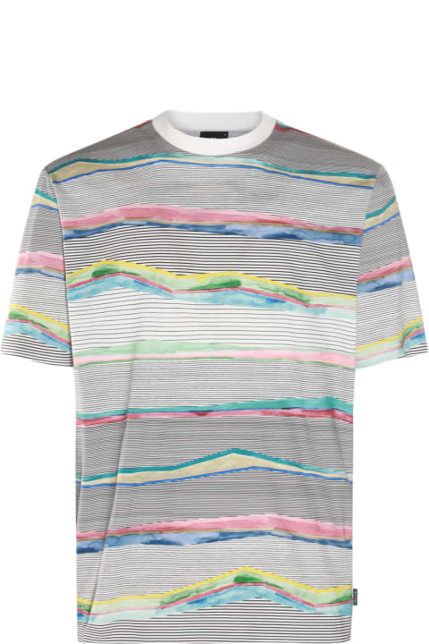 メンズ新着アイテム Paul Smith Grey Multicolour Cotton T-shirt
