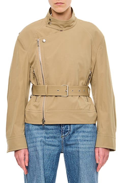 Coats & Jackets for Women Bottega Veneta Compact Cotton Beige Nail