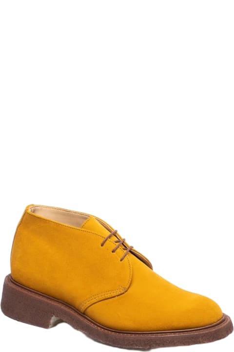 Tricker's Boots for Men Tricker's Winston Suede Ankle Boot Curry Suede Crepe Sole