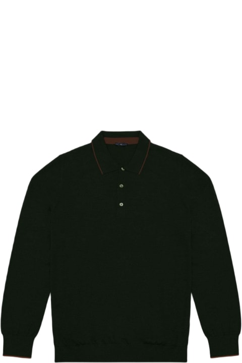 Homeware Larusmiani Long Sleeve Polo Shirt Sweater