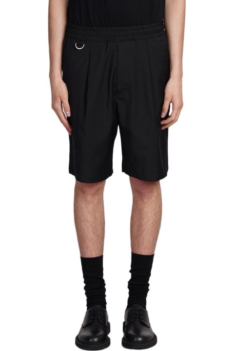 Low Brand Clothing for Men Low Brand Tokyo Shorts In Black Wool