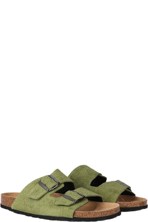 Homeware MC2 Saint Barth Military Green Terry Man Sandals
