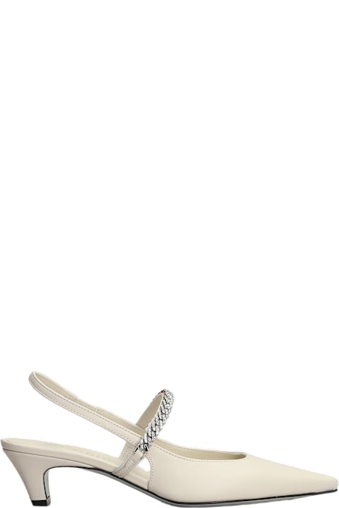 Roberto Festa High-Heeled Shoes for Women Roberto Festa Mallory Pumps In Beige Leather