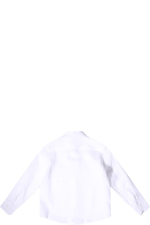 Brunello Cucinelli for Kids Brunello Cucinelli White Cotton Shirt