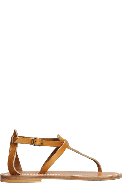 Sandals for Women K.Jacques Buffon F Flats In Leather Color Leather