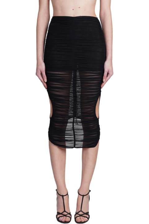 Skirts for Women Mugler Skirt In Black Polyamide