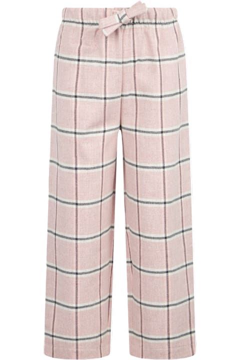 Homeware MC2 Saint Barth Kid Pajama Pants With Tartan Print