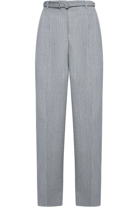 Homeware Jil Sander Micro-check Wool Trousers