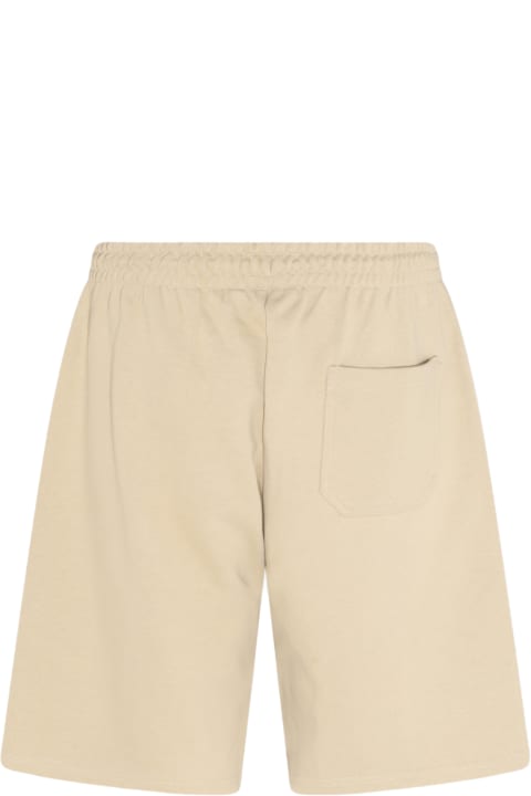 Daily Paper Pants for Men Daily Paper Beige Cotton Shorts