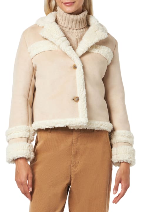 Homeware MC2 Saint Barth Woman Short Shearling-like Jacket
