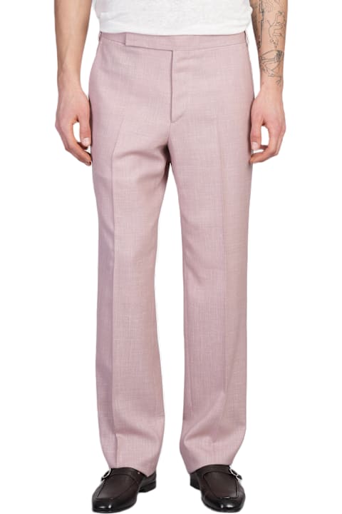 Lardini Pants for Men Lardini Pants In Rose-pink Wool