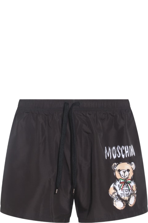 Moschino Swimwear for Men Moschino Black Swim Shorts