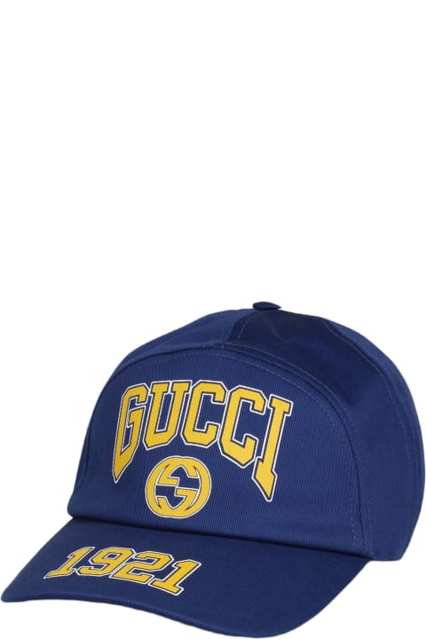 Hats for Men Gucci College Baseball Cap