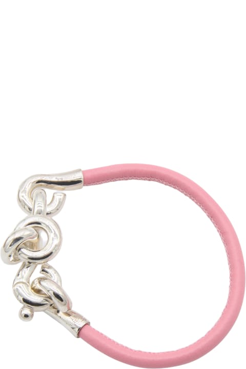 Jewelry for Women Bottega Veneta Ribbon Leather Loop Bracelet