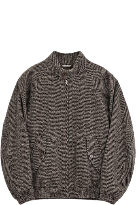 ジャケット・アウター auralee CASHMERE WOOL TWEED JACKET 3 Auralee Tweed Zip Blouson Jacket | italist