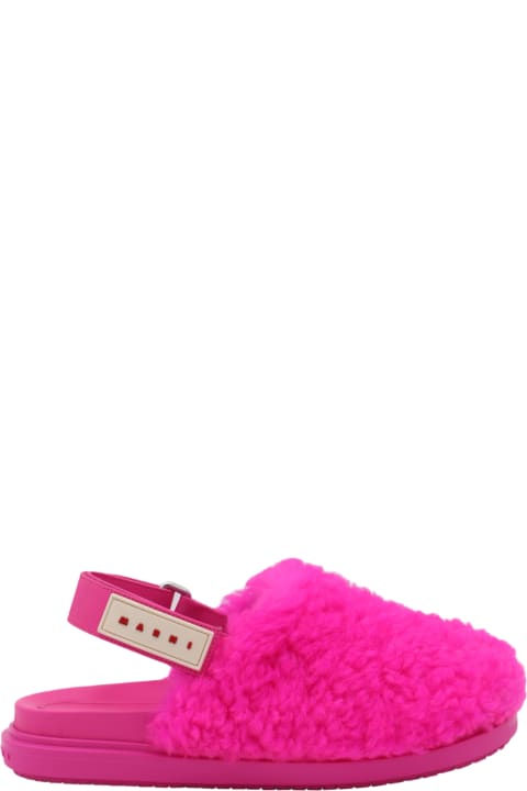 Marni Sandals for Women Marni Pink Canvas Flats