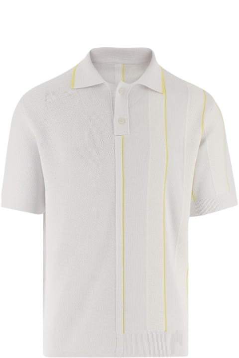 Topwear for Men Jacquemus Contrast Knitted Polo Shirt