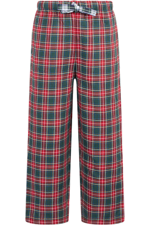 Homeware MC2 Saint Barth Kid Pajama Pants With Tartan Print