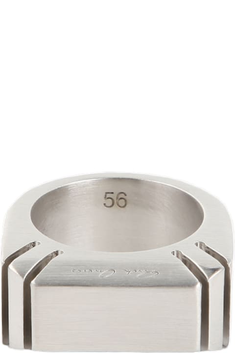 Rick Owens Jewelry for Men Rick Owens Cut Beveled Ring