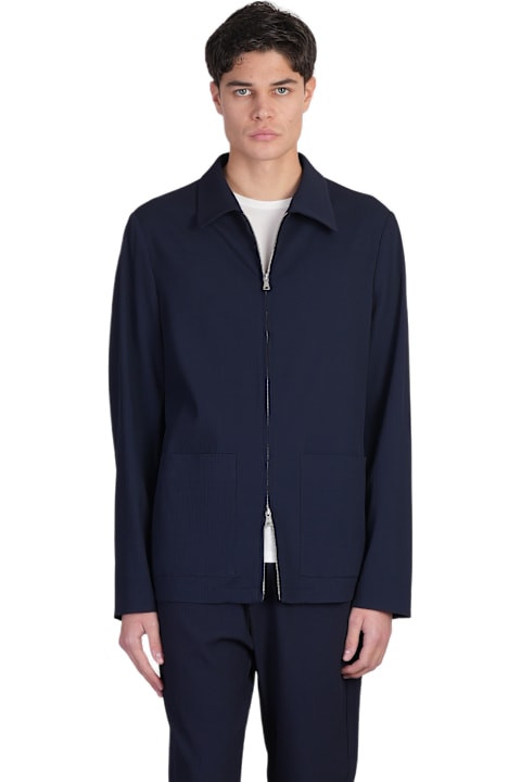 Barena for Women Barena Marafon Casual Jacket In Blue Wool