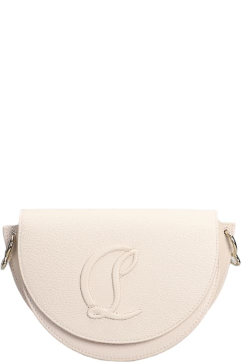 Fashion for Women Christian Louboutin By My Side Shoulder Bag In Rose-pink Leather