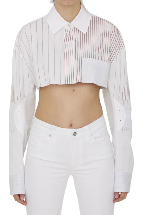 Off-White for Women Off-White Motorcycle Crop Shirt