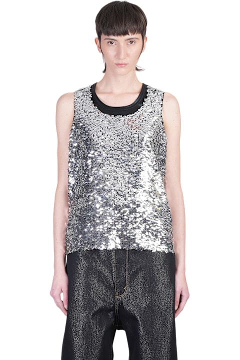 Junya Watanabe for Women Junya Watanabe Tank Top In Silver Polyester