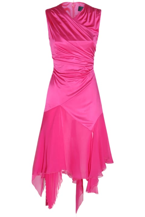 Versace Dresses for Women Versace Glossy Pink Viscose Dress