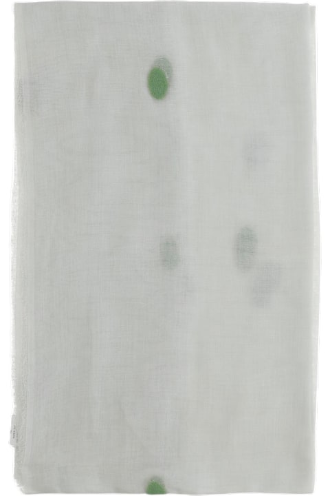 Faliero Sarti Scarves & Wraps for Women Faliero Sarti New Bonghino Silk Blend Scarf With Polka Dot Pattern