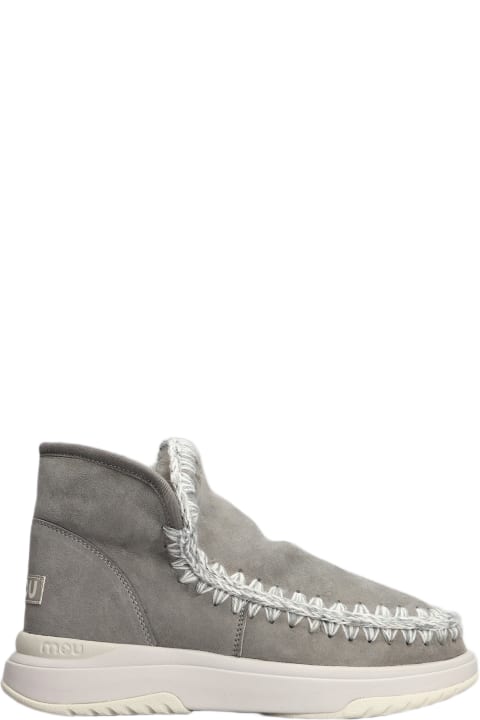 Eskimo Jogger Sneakers In Grey Suede